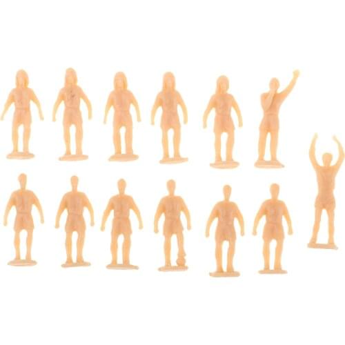 1/87 Unpaint Mini Football Player Figurine HO OO Layout Street Scenery Build