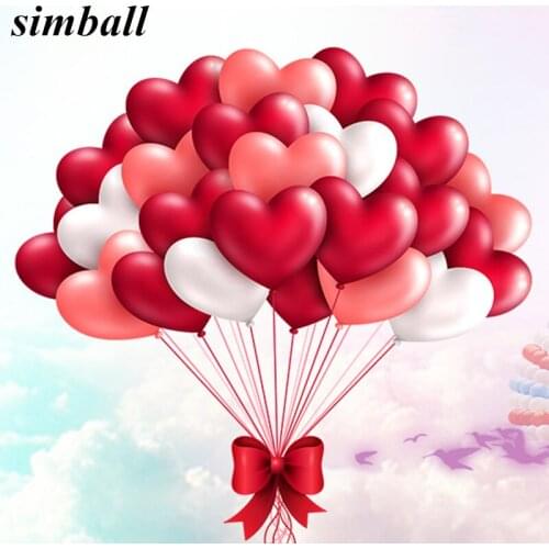 10pcs/lot Romantic 10Inch 2.2g Love Heart Latex Balloons Inflatable Wedding Decoration Balloons Birthday Party Balloons Supplies