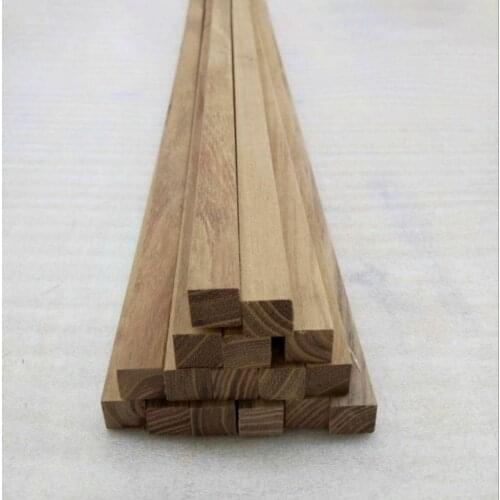 10PCS 12*12*300mm Teak Hardwood Log Timber Plank Block Model Building Material DIY Handmade