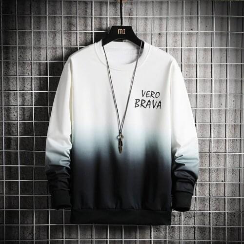 2021 Patchwork Sweatshirt Autumn Spring MENS Sweatshirts Hiphop Punk Streetwear Casual Pullover