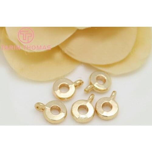 20PCS 8x11MM 24K Champagne Gold Color Plated Brass Charms Pendants Connector High Quality Diy Jewelry Accessories