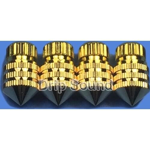 4PCS M8x23 Copper Speaker Spike Anti-Shock Isolation Stand Foot Speaker Cone Feet Nail