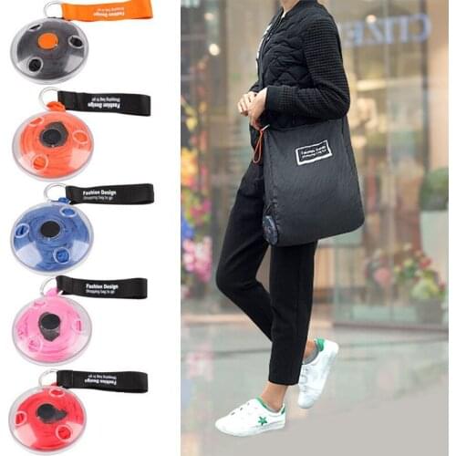 5 colors Cute Foldable Fashion Eco Handbag Reusable Bag Supermarket Shopping Tote Bags portable