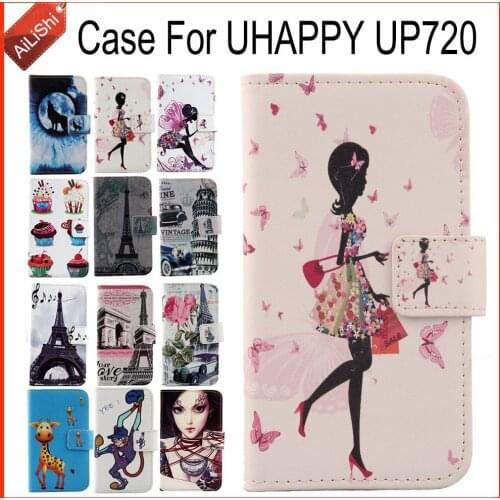 AiLiShi Factory Direct! For UHAPPY UP720 Case Flip Stand Leather Case Cover Bag Exclusive 100% Special Phone Accessories