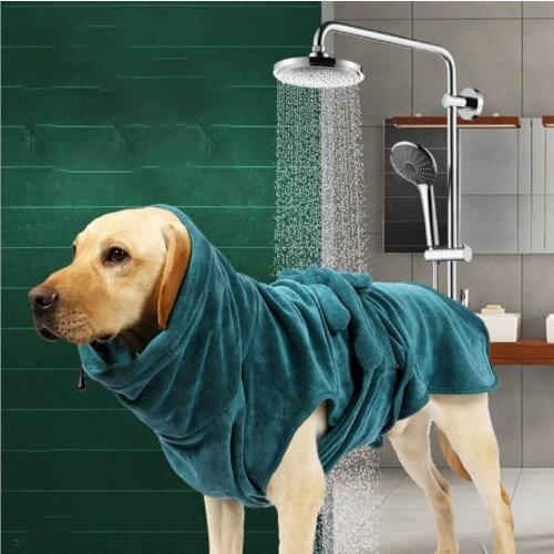 Pet Dog Bathrobe XS-XXXL Dog Bath Towel for Small Medium Large Dogs Microfiber Super Absorbent Pet Cat Drying Towel