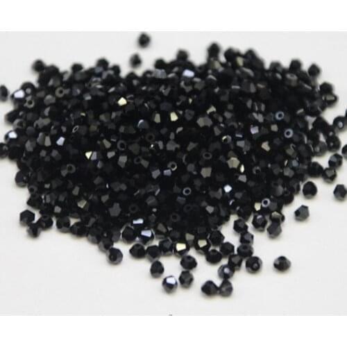 Black 3mm 720pcs/Lot Chinese Top Quality Crystal Bicone Beads Free Shipping