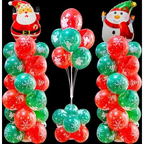 2021 Christmas Balloon Stand Ornaments Xmas/Christmas Decoration for Home Navidad 2020 New Year Brithday Party Decor Supplies