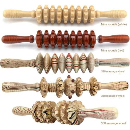 Wooden Exercise Roller Sport Injury Gym Body Leg Trigger Point Muscle Roller Sticks Massager Health Care Body Massager