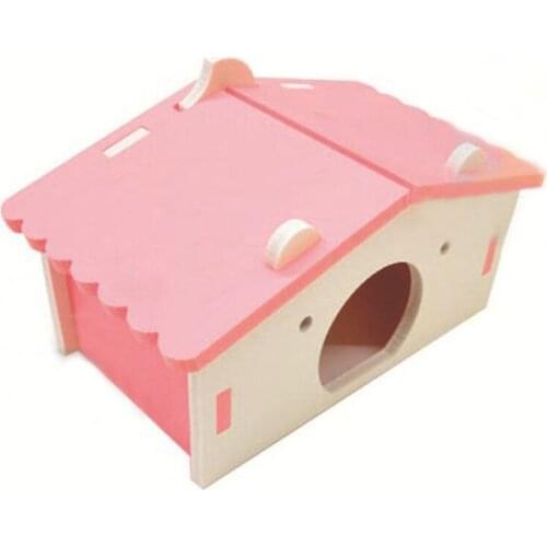 Hamster Hideout House Small Pet Sleeping House Hamster Home Nest Toy Supplies Pink Green Blue
