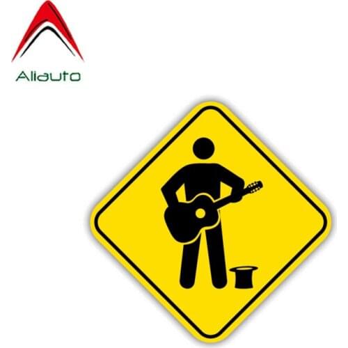 Aliauto Warning Car Sticker Accessories Musicians Decal Accessories PVC for Mini Cooper Kia Rio Passat B6 Lada Vesta,12cm*12cm