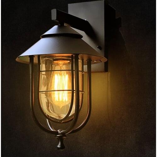 Loft Nordic Bar outdoor waterproof wall lamp Cafe Restaurant balcony corridor aisle lamp