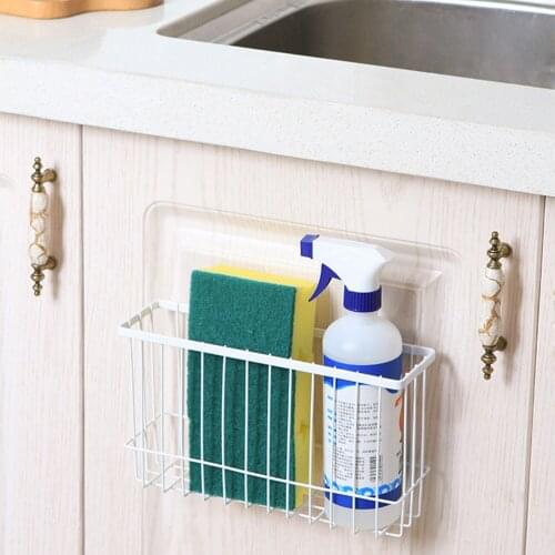 Bathroom Shower Caddy Wall Rack Self Adhesive Heavy Duty Bathroom Kitchen Iron Wall Basket Holder for Shampoo Soap Spice Jar