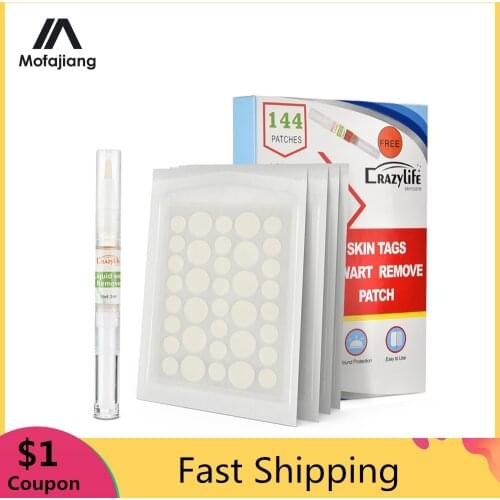 144pcs Skin Tag Acne Remover Patches Remove Pimple Treatment Hydrocolloid Master Protecting Wounded Skin Sticker