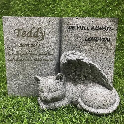 Personalized Pet Tombstone Cat Memorial Stone Cat Headstone Cat Grave Marker Garden Stones For Your Pet