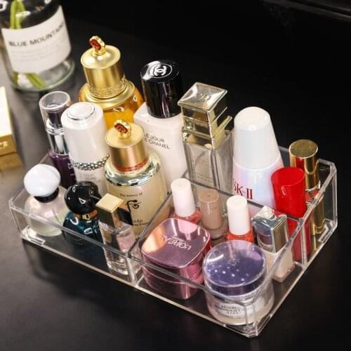 Clear Acrylic Cosmetic Storage Box Make-up Drawer Organizer Stand Jewelry Nail Polish Desktop Office Sundries Storage Container