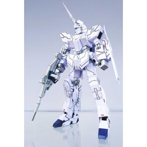 RX-O Unicorn Unicorn Gundam Normal Mode Paper 3D Model