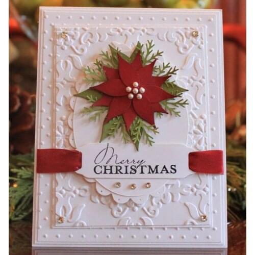 Grass metal cutting dies cut Christmas leaves Scrapbook card album decoration embossing stencils template punch flower cards