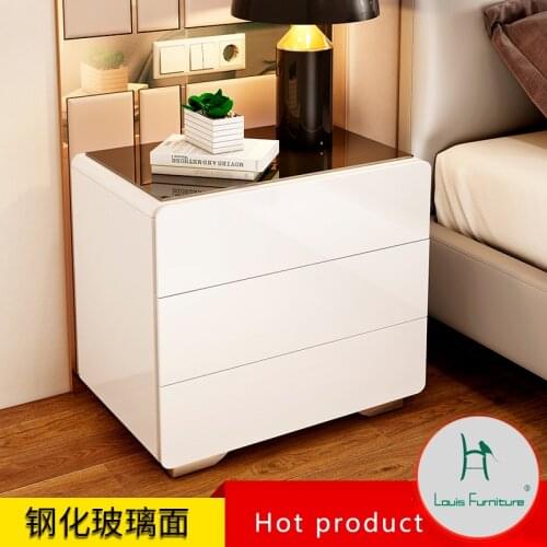Louis Fashion Nightstands simple modern bedside small cabinet storage cabinet European bedroom simple