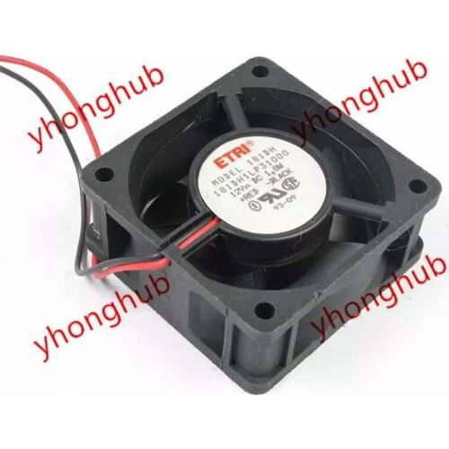 ETRI 181DH1LP31000 DC 12V 1.8W 60X60X25mm Server Cooling Fan