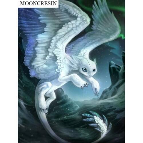 Needlework Diy Diamond Painting Cross Stitch Animal Wings Of A Dragon 5D Diamond Embroidery Full Square Mosaic Party Decoration