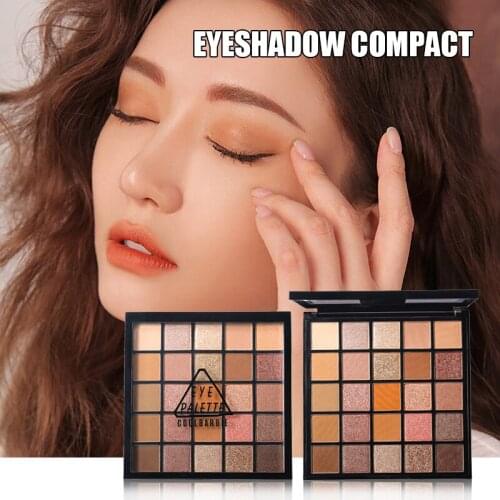 High Quality Waterproof Eye Shadow Palette Bright Makeup 25 Colors Shiny Cosmetics for Girls and Women
