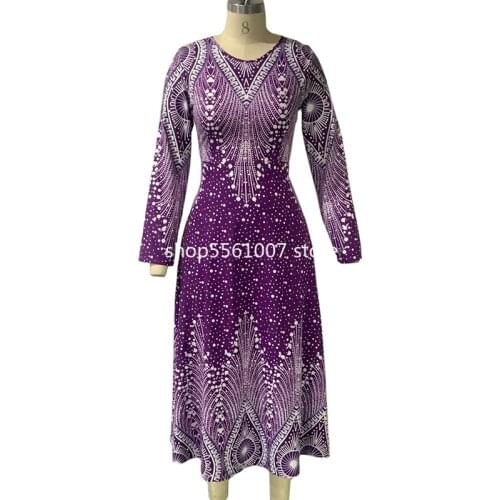 Spring Summer Dress Women 2020 Casual Plus Size Slim Ball Gown Maxi Dresses Elegant Vintage Print Sexy V Neck Long Party Dress