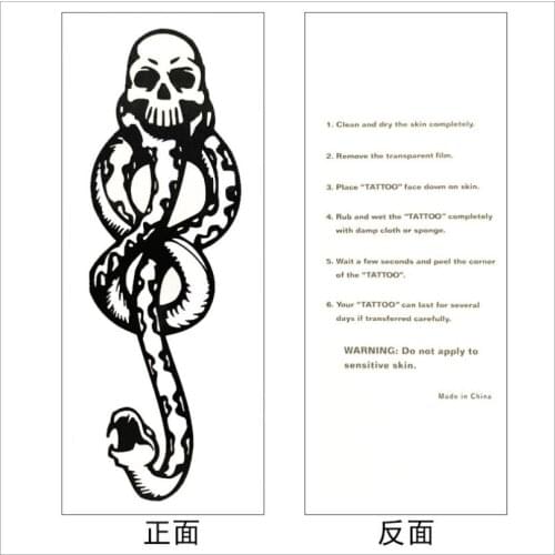 1PCS Snake Tattoo Sticker Waterproof Temporary Sticker Geometric Planet Tattoo Black Tattoos Body Arm Men Fake Tatoos T1833