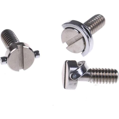 3 Pack 1/4 Quick Release Adapter Screw Pin Enhanced Long 21MM Flat Head D Shaft D Ring 1/4" inch Mounting Screw Adapter for DSLR