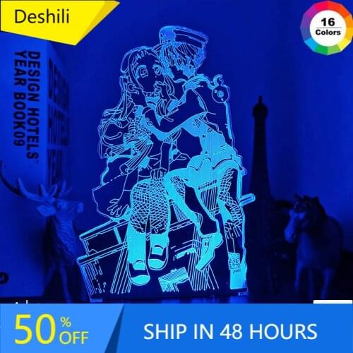 Acrylic 3d Lamp Anime Toilet Bound Hanako Kun Light for Bed Room Decor Colorful Nightlight Table Lamp Hanako Kun Gift