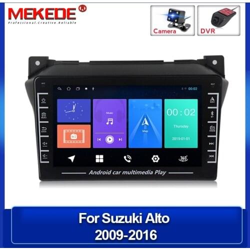2.5D 1280*720 IPS Android 2Din For Suzuki Alto 2009-2016 Car Radio Multimedia Video Player Navigation GPS Support BT WIFI SWC