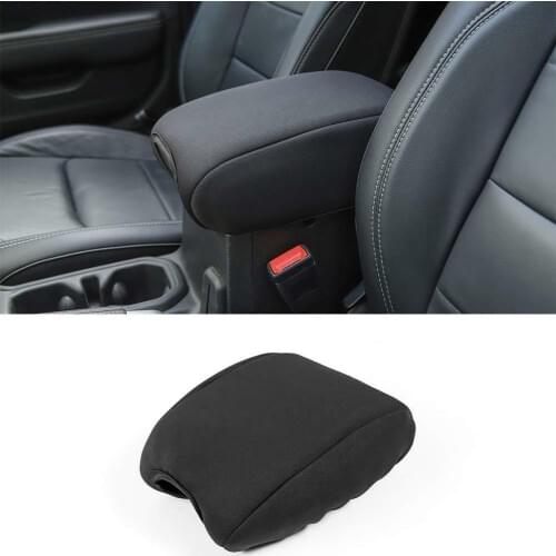 Auto Center Console Armrest Pad Cover For 2018 2 & 4 Door for Jeep Wrangler JL Black