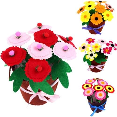DIY flower pot potted plants childrens toys crafts kindergarten learning educational toys Montessori teaching aid toys
