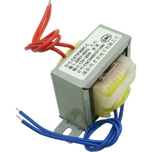 E57-20W Power Transformer DB-20VA 20W 220V to 13V 1.5A AC 13V Transformer Copper
