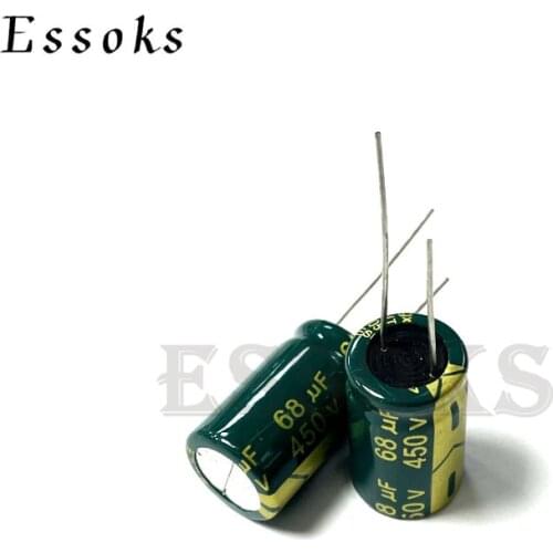 2pcs Electrolytic Capacitor 450V68UF 450V 68UF 16X25 18X25 mm High Frequency Low ESR Aluminum Capacitors