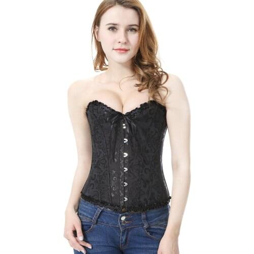 Everbellus Steel Steampunk Costume Bustier Latex Corset Women Sexy Lingerie Slim Corrective Underwear Shaper Modeling Belt