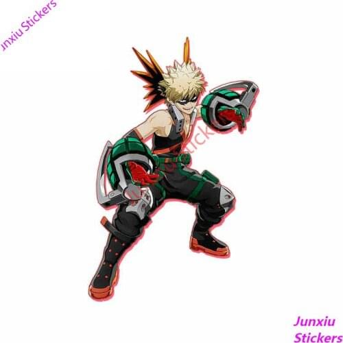 JDM My Hero Academia Cartoon Stickers and Decals Fashion Window Laptop Wrap Decal Trunk Scratch-Proof Suv Decoration KK13*8cm