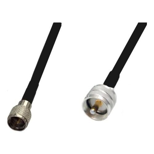 RG58 Cable UHF Male to Mini UHF Male Connector WiFi Antenna Extension Pigtail jumper cable