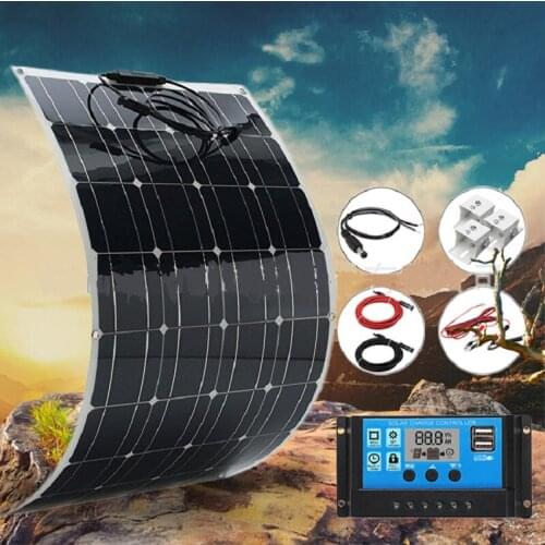 Solar Panel Kit 100w Flexible 12v High Efficiency Battery Charger Module