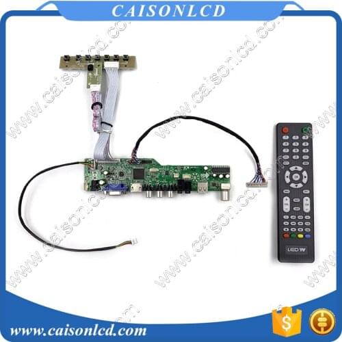 M6-V5.1 LCD TV controller board support VGA AUDIO AV USB TV for 15 inch 1024x768 G150XGE-L04 easy diy repair