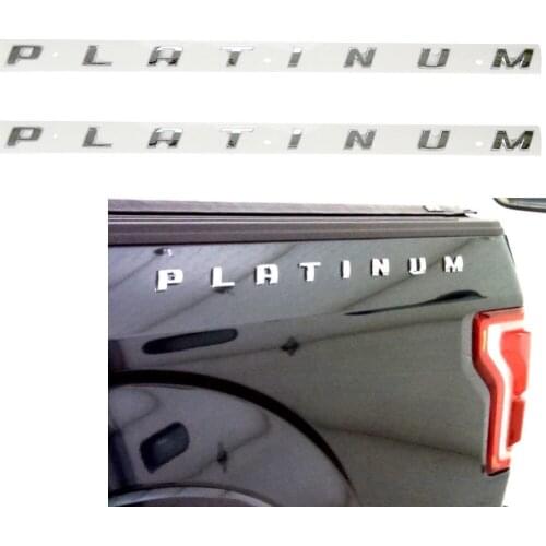 PLATINUM Emblem Side Badge Nameplate 3D for Platinum chrome Glossy Black matte balck red F