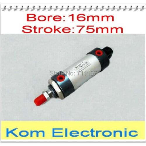Aluminium Alloy MAL 16-75 16mm Bore 75mm Stroke Mini Pneumatic Air Cylinder 16*75 MM,Double Acting