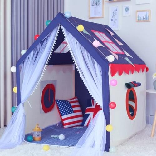 Portable Kids Play Tent Boy Girl Princess Castle Playhouse Indoor Outdoor Baby House Folding Teepee Tent Playpen Birthday Gifts