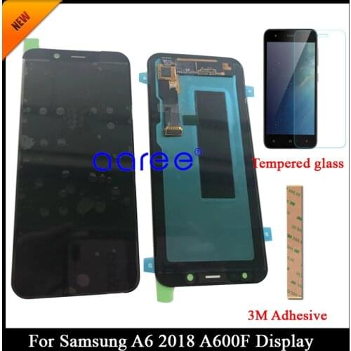 Tested Super AMOLED LCD Display For Samsung A6 2018 A600F LCD For Samsung A6 2018 Display Touch Screen Digitizer Assembly