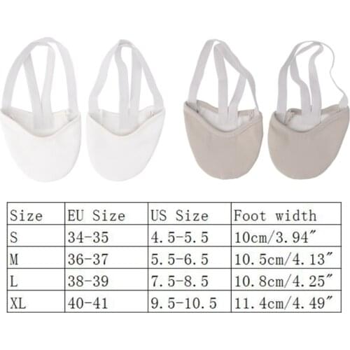 Half Faux Leather Ballet Pointe Dance Shoes Rhythmic Gymnastics Slippers A0KA