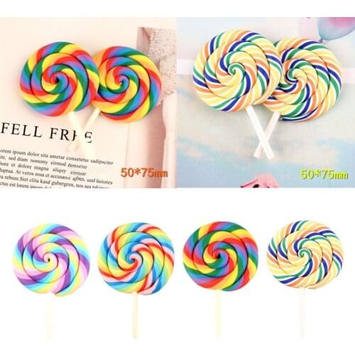 Handmade Soft Pottery Newborn Simulation Lollipop Props Cute Mini Photography Props Lollipop Baby Photo Shooting Posing Decor