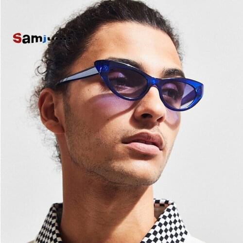 Samjune New Fashion Cat Eye Sunglasses Women Brand Designer Vintage Sun Glasses Female Ladies Sunglass Oculos Feminino Eyewear