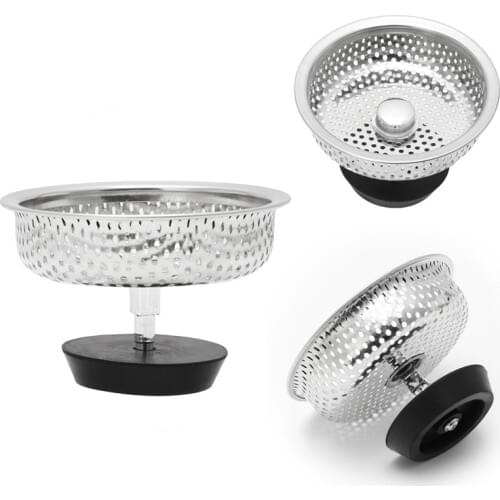 Mesh Kitchen Stainless Steel Sink Strainer Disposer Plug Drain Stopper Filter L15