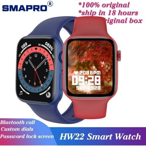 IWO HW22 Smart Watch Men 44mm 1.75 inch Series 6 SmartWatch Bluetooth Call Music Play Smart Bracelet IWO HW12 upgraded version
