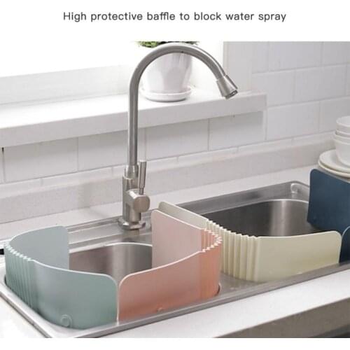 2021 Household Kitchen Telescopic Splash Guard Water Sink Oil-proof Repeatable Cup Suction Baffle Creative Type Splashproof Flap