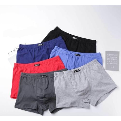 10Pcs/Lot Men Underwear Boxers Classic Solid Fashion Boxer Underpants Pants Panties for Man
